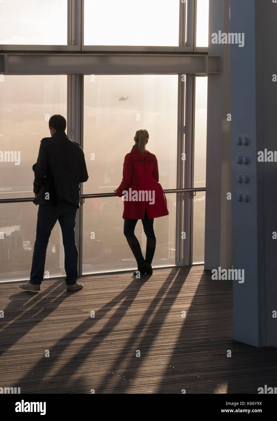 Regno Unito, Inghilterra, Londra, Shard piattaforma di visualizzazione interno Foto Stock