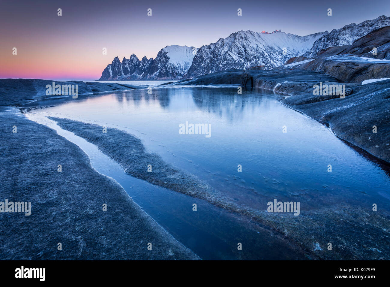 Tungeneset, Senja Isola, Norvegia Foto Stock