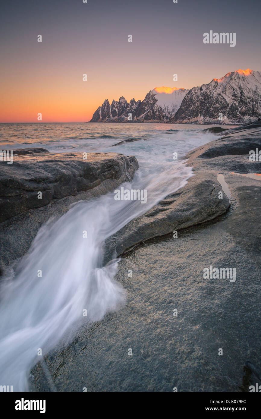 Tungeneset, Senja Isola, Norvegia Foto Stock
