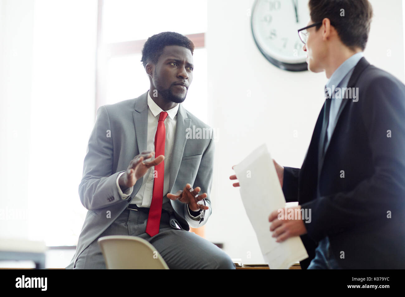 Riunione dei partner Foto Stock