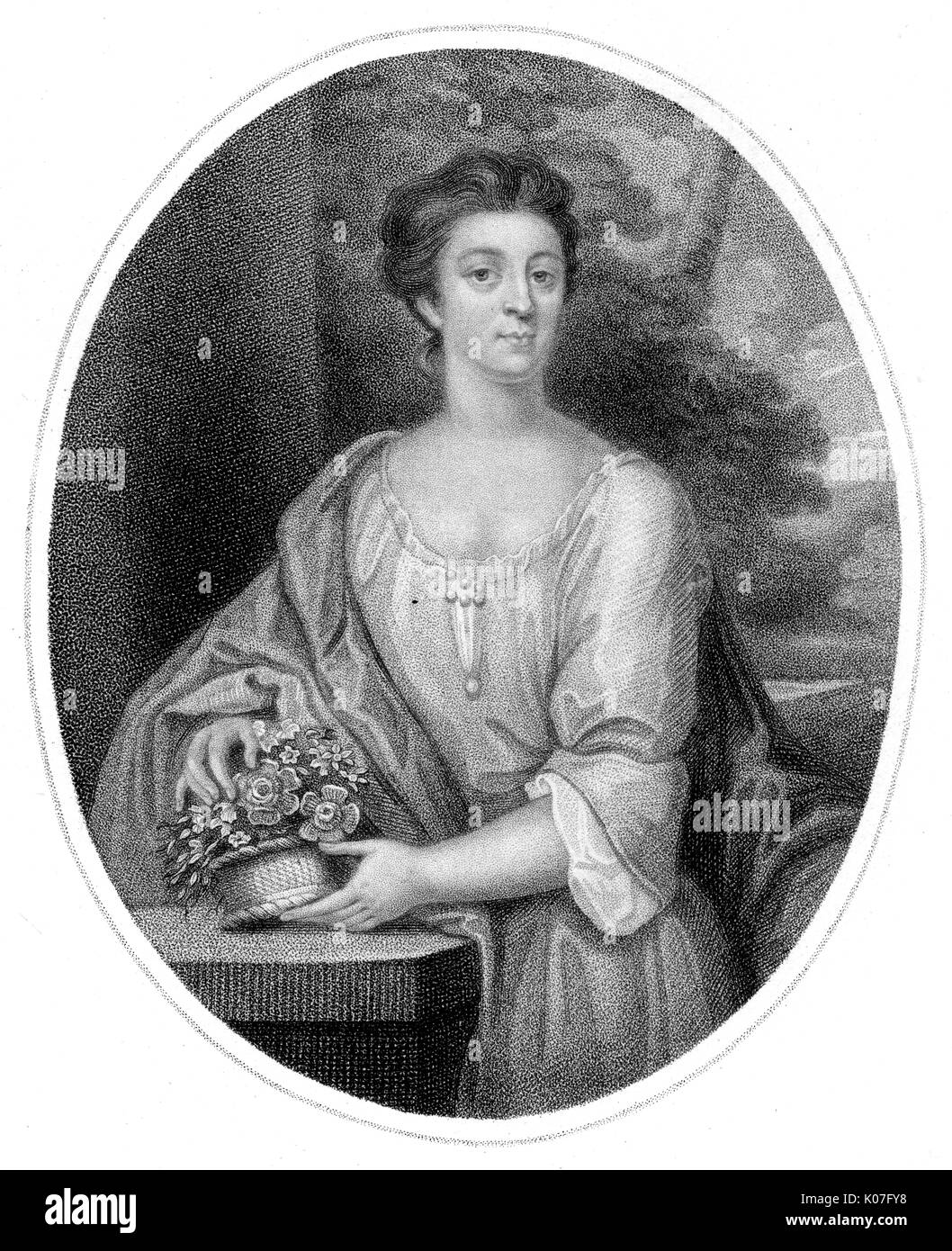 Frances Thynne (1699 - 1754), duchessa di Somerset, moglie di Algernon, 7° duca, signora della bedchamber per la regina Carolina, patrono di apprendimento data: 1806 Foto Stock