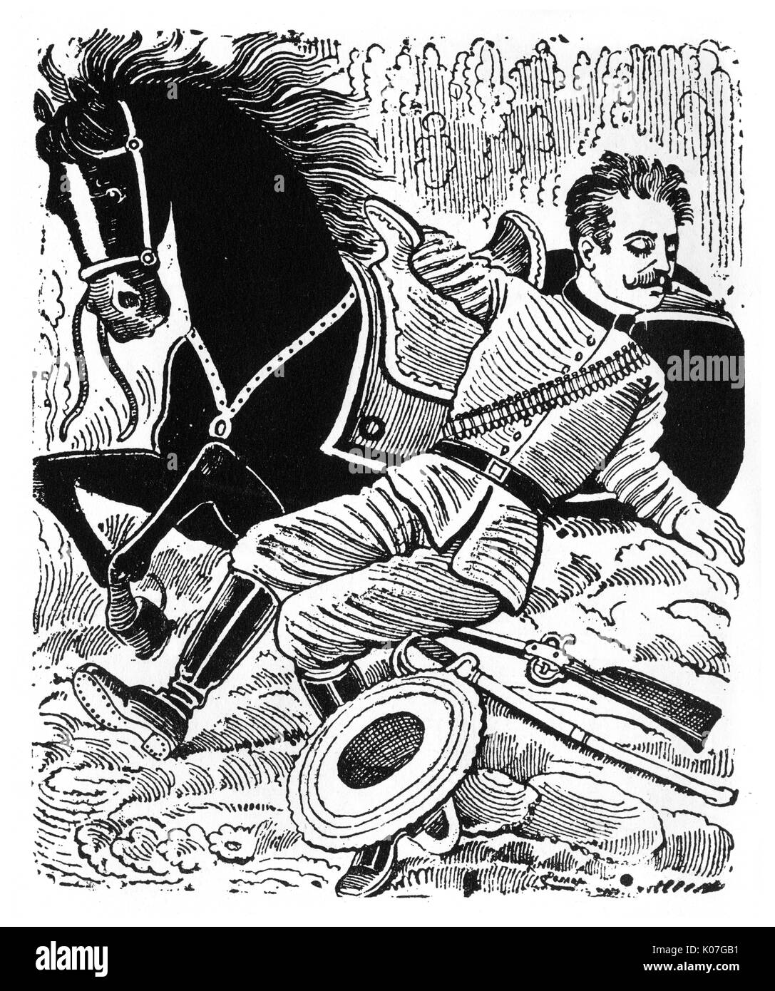 Posada, morte di un Maderista, Messico Foto Stock