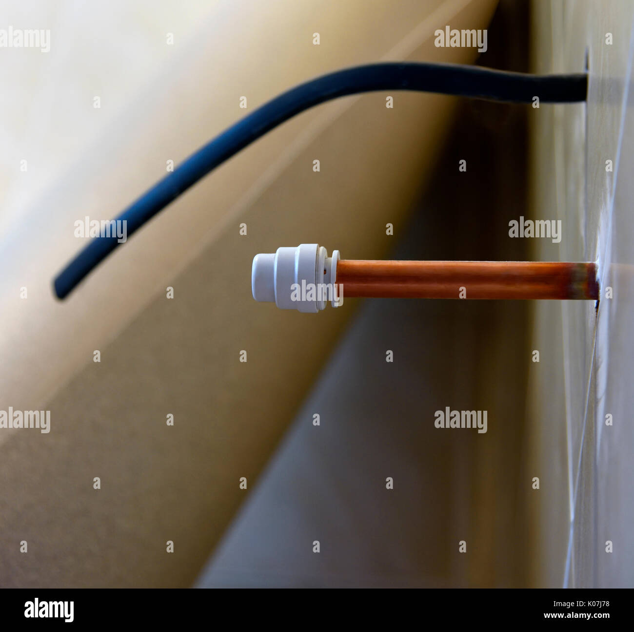 Piastrelle in bagno Foto Stock