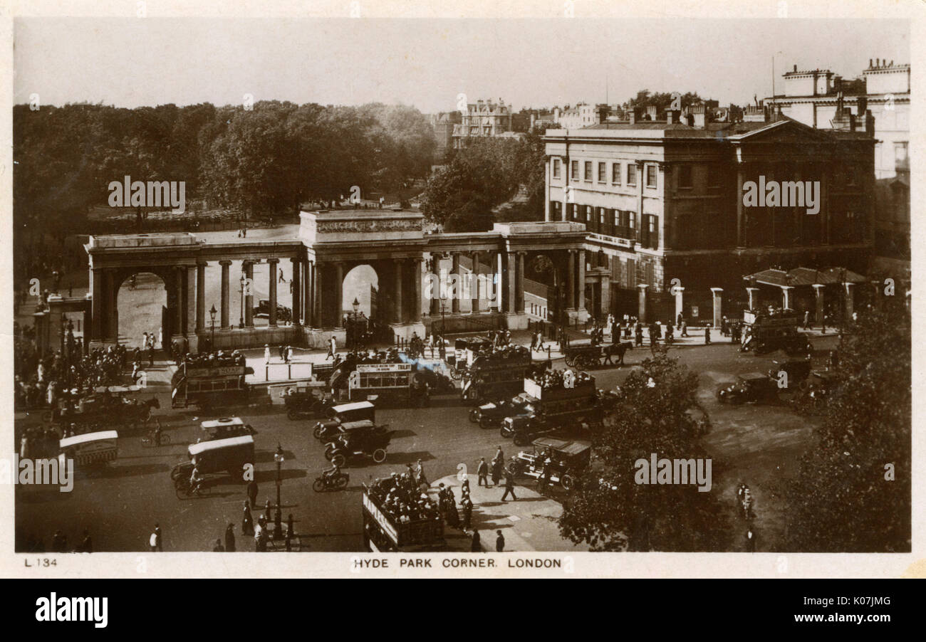 Hyde Park Corner, Londra - Apsley House Foto Stock