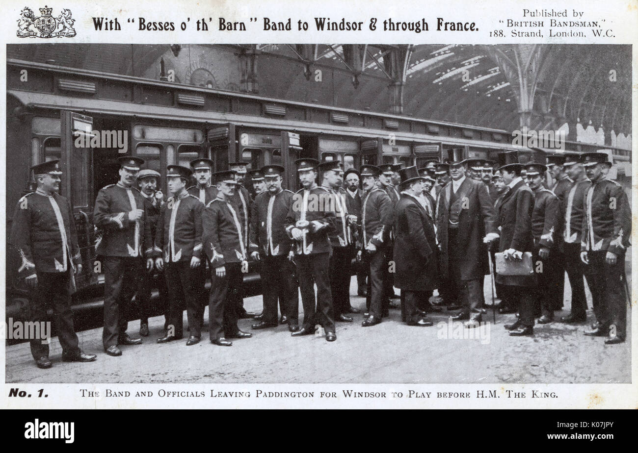 The Besses o' th' Barn Brass Band - Paddington Station Foto Stock