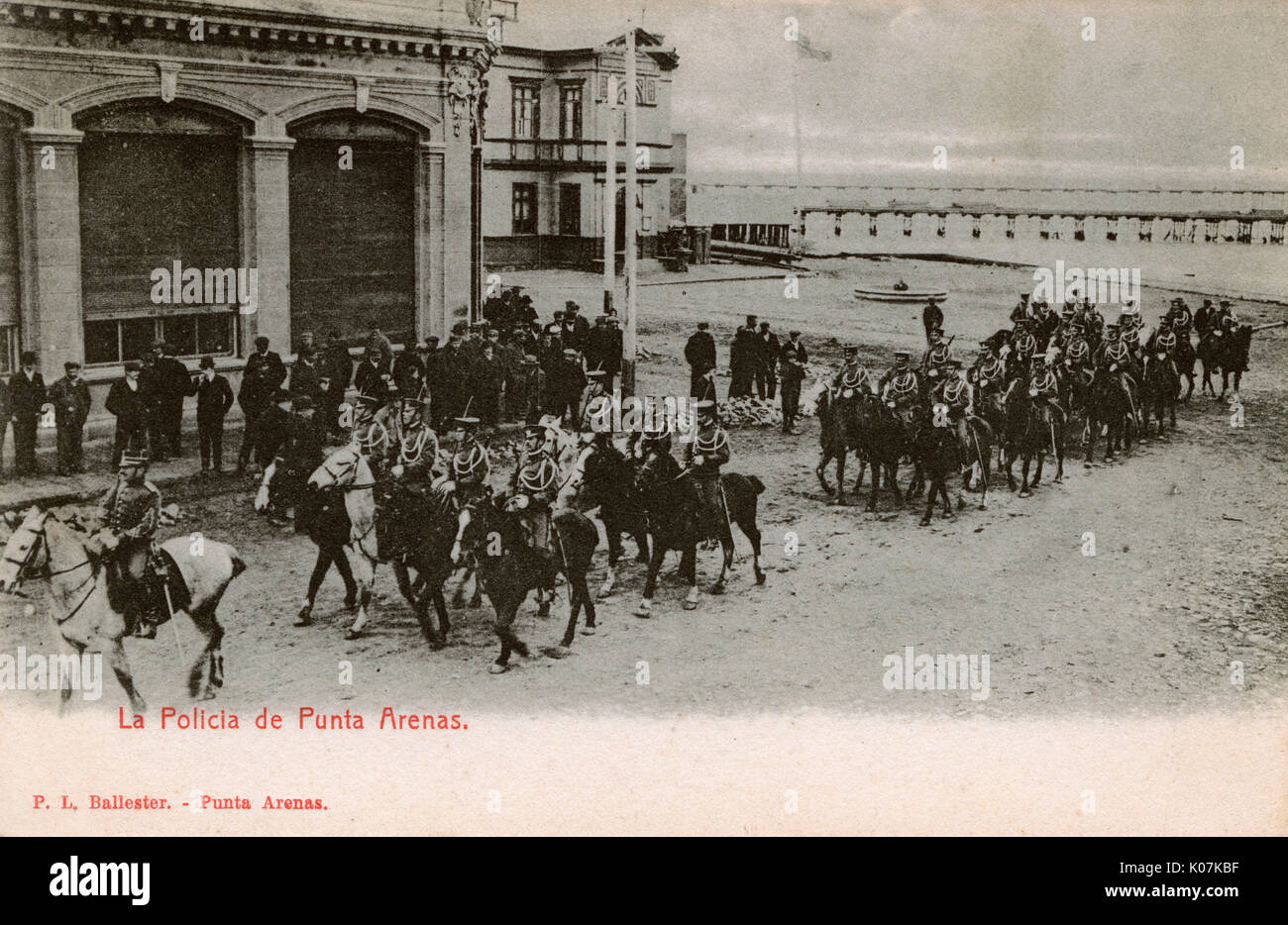 Forze di polizia, Punta Arenas, Magallanes, Cile, Sud America Foto Stock