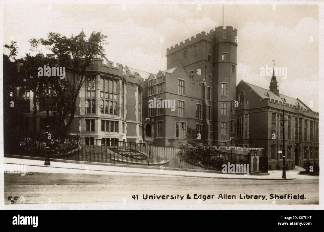 Università - Edgar Allen Library, Sheffield, South Yorkshire Foto Stock