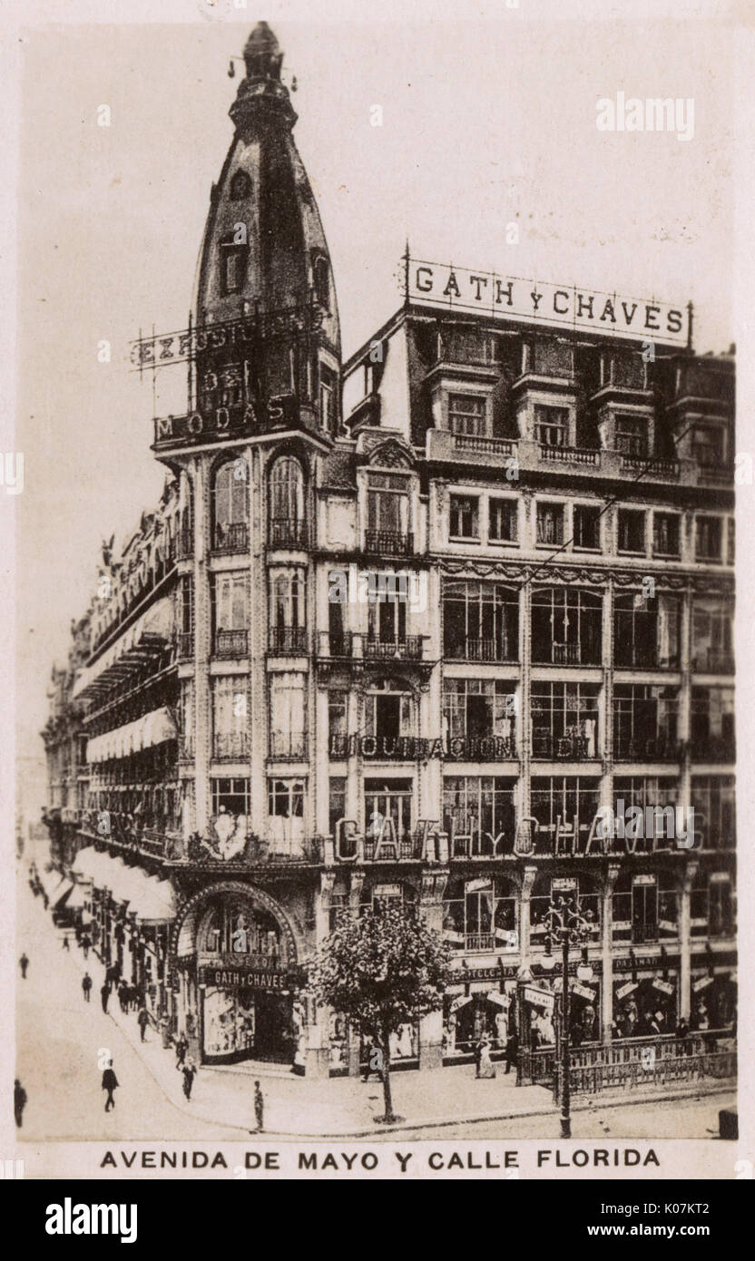 Avenida de Mayo, Buenos Aires, Argentina, Sud America Foto Stock