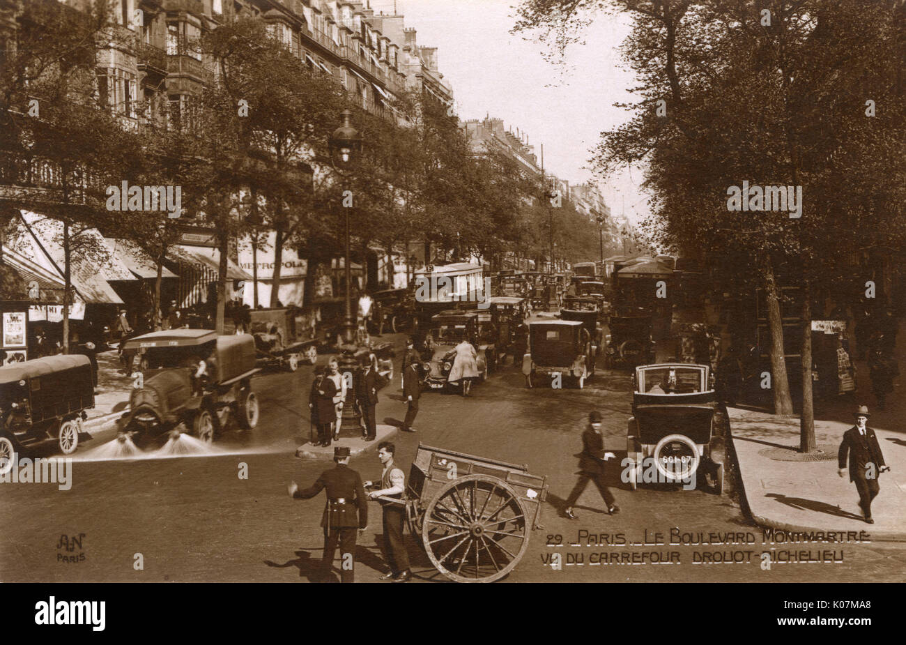 Parigi - Le Boulevard Montmartre Foto Stock