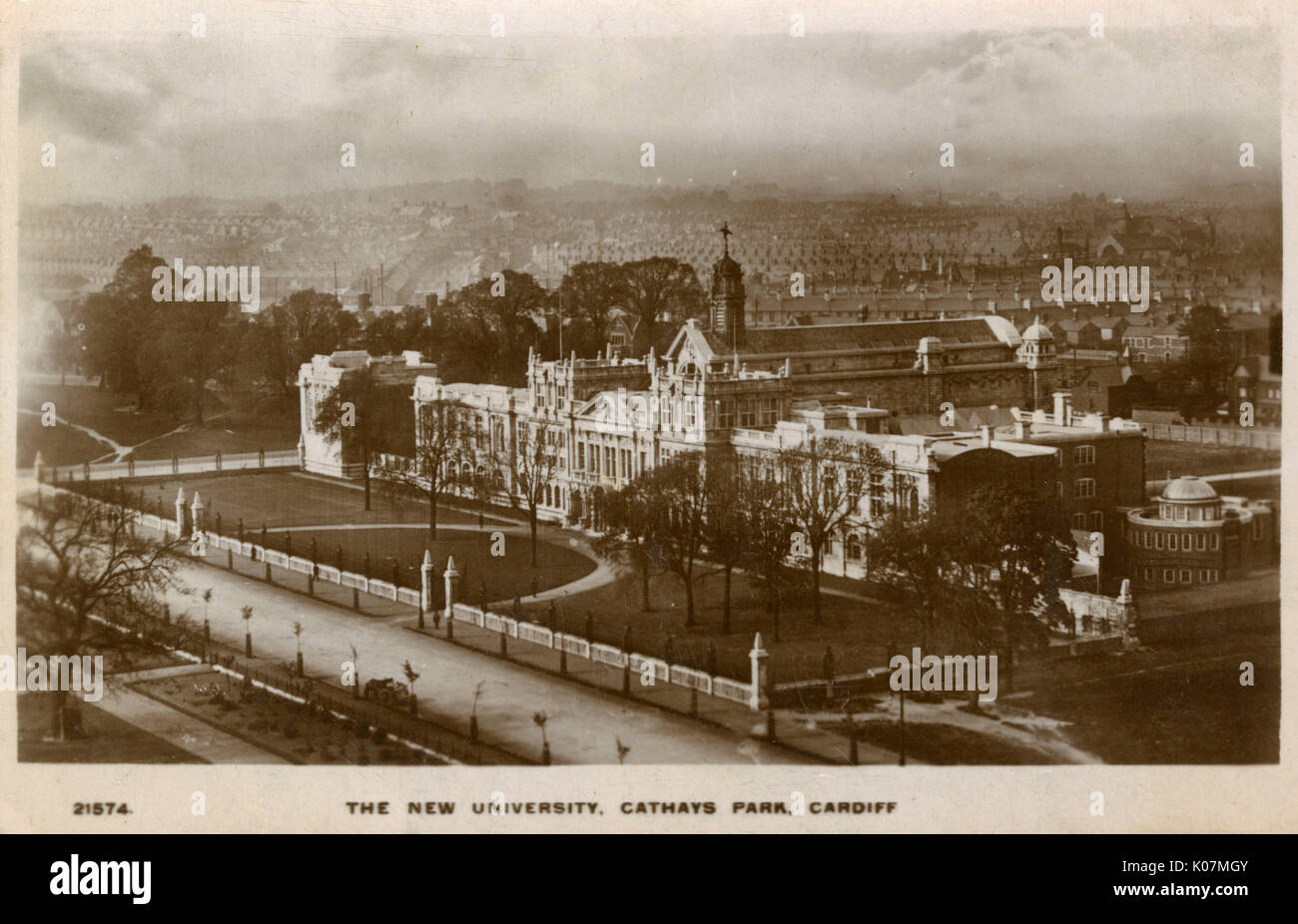 New University - Cathays Park, Cardiff, Galles del Sud Foto Stock