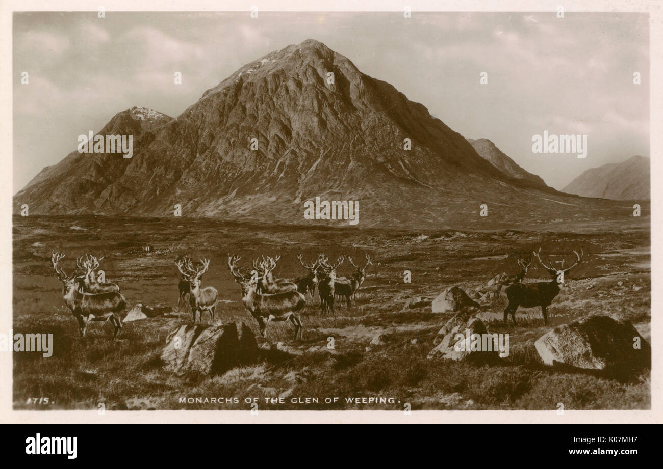 Monarchi del Glen of Weeping, Scozia Foto Stock