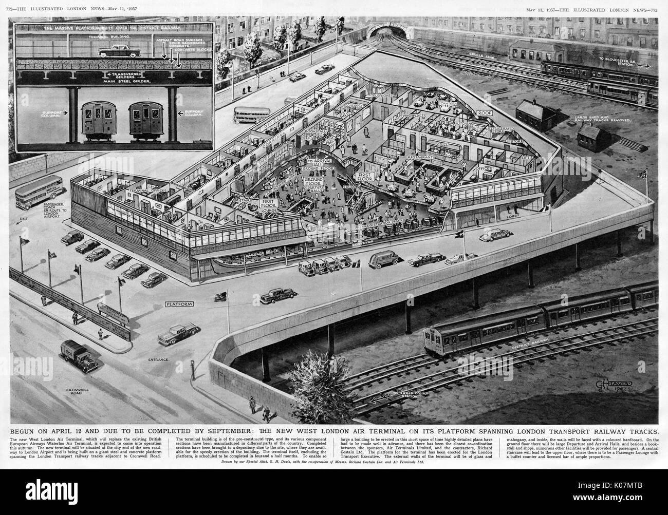 Il nuovo West London Air Terminal Foto Stock