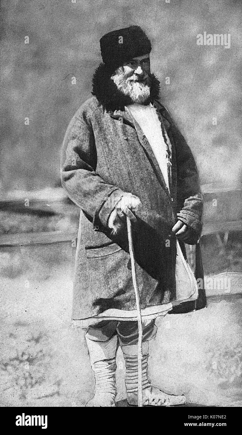 Uomo contadino, Russia, WW1 Foto Stock