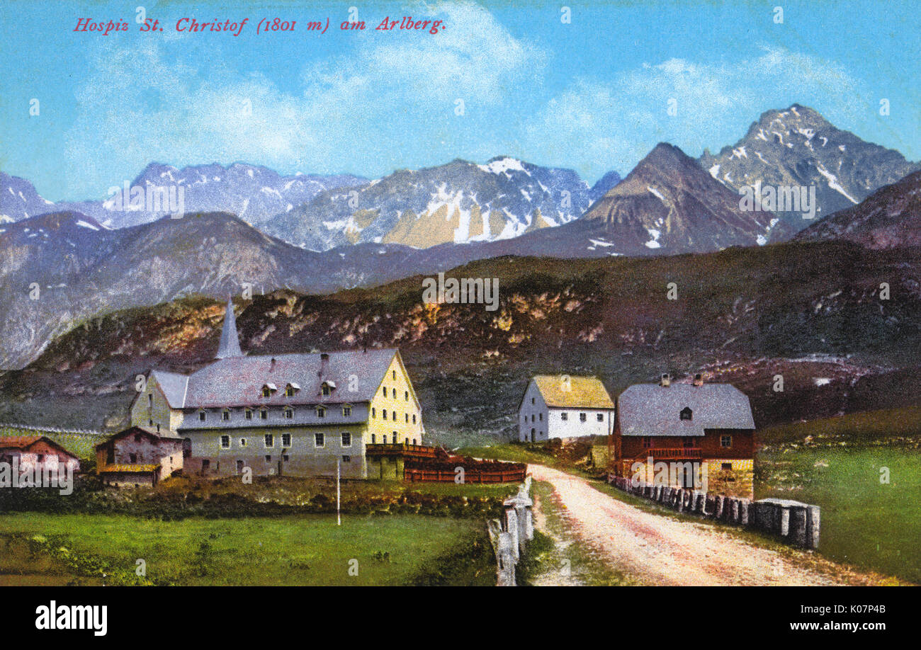 Hospiz St Christoph am Arlberg, Tirolo, Austria Foto Stock