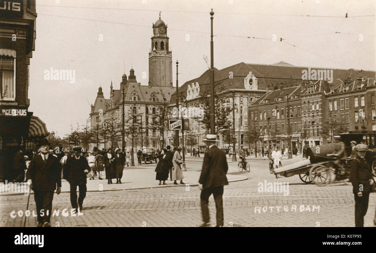Coolsingel, Rotterdam, Paesi Bassi Foto Stock