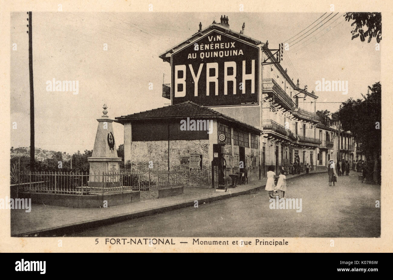 Main Street, Fort National (Larbaa Nath Irathen), Algeria Foto Stock