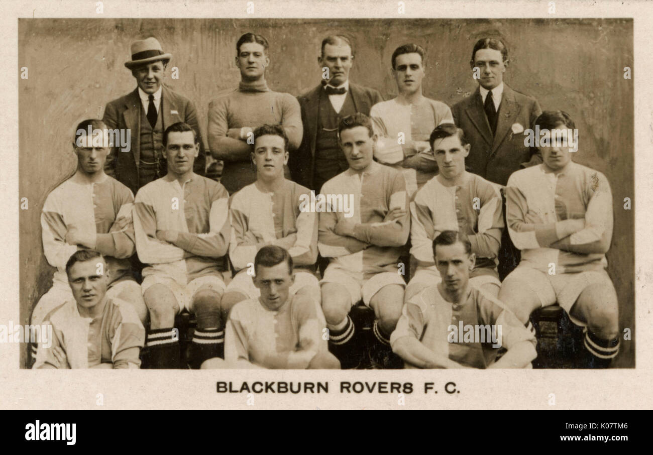 Blackburn Rovers squadra di calcio FC c 1922-23 Foto Stock