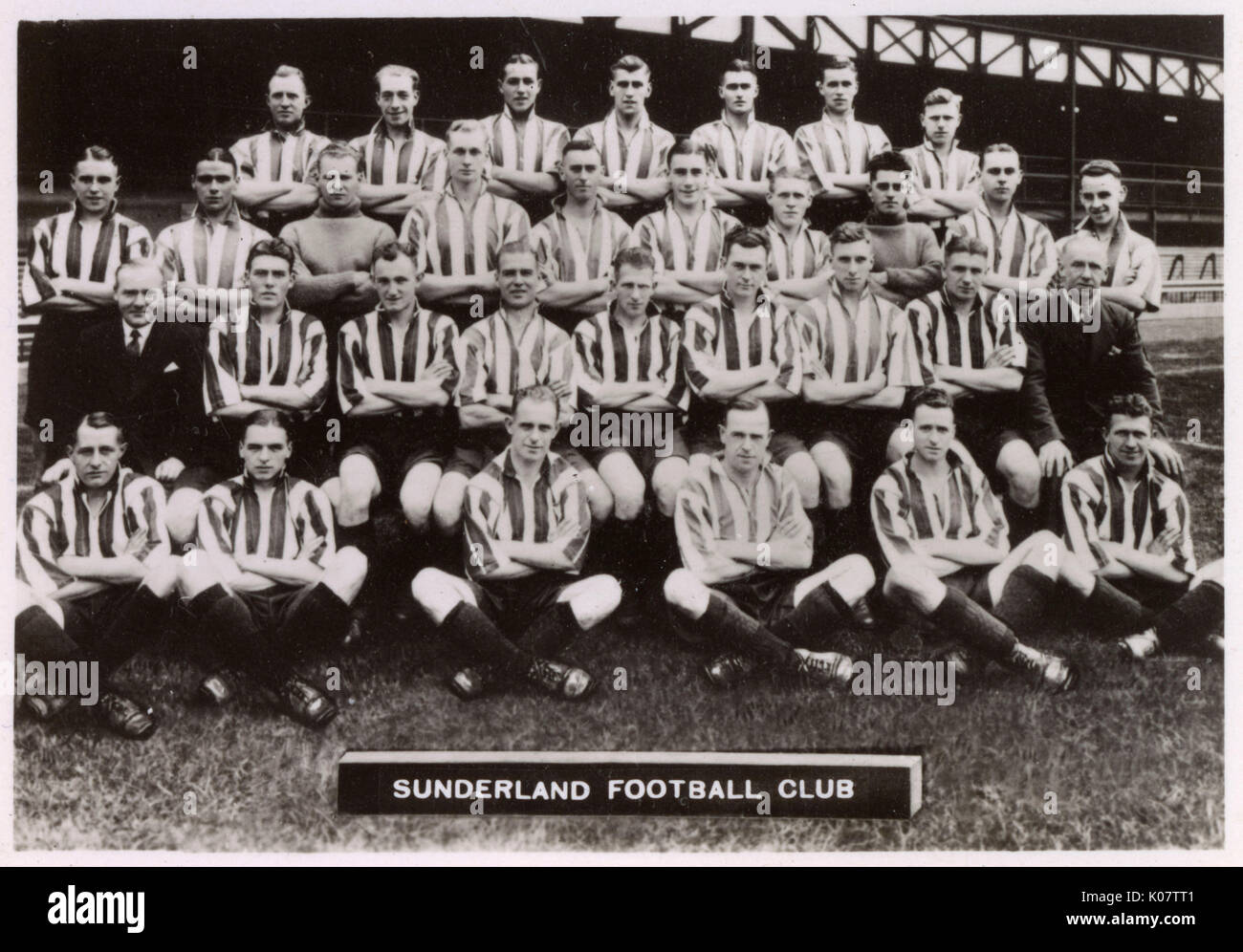 Sunderland FC squadra di calcio 1934-1935 Foto Stock