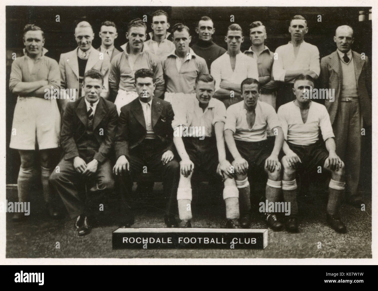 Squadra di calcio del Rochdale FC 1936 Foto Stock