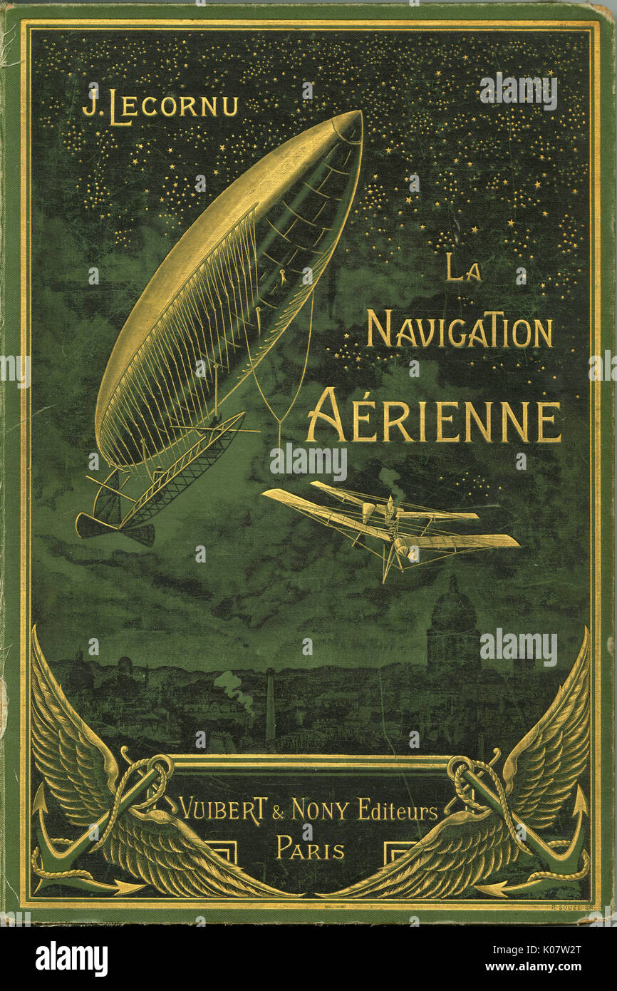 Copertina di 'la Navigation Aerienne' di J. Lecornu Foto Stock