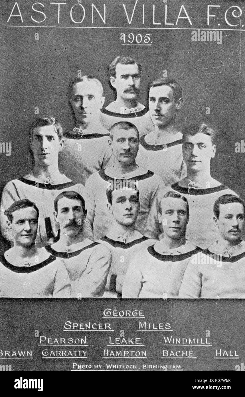 Aston Villa Football Club squadra 1905 Foto Stock