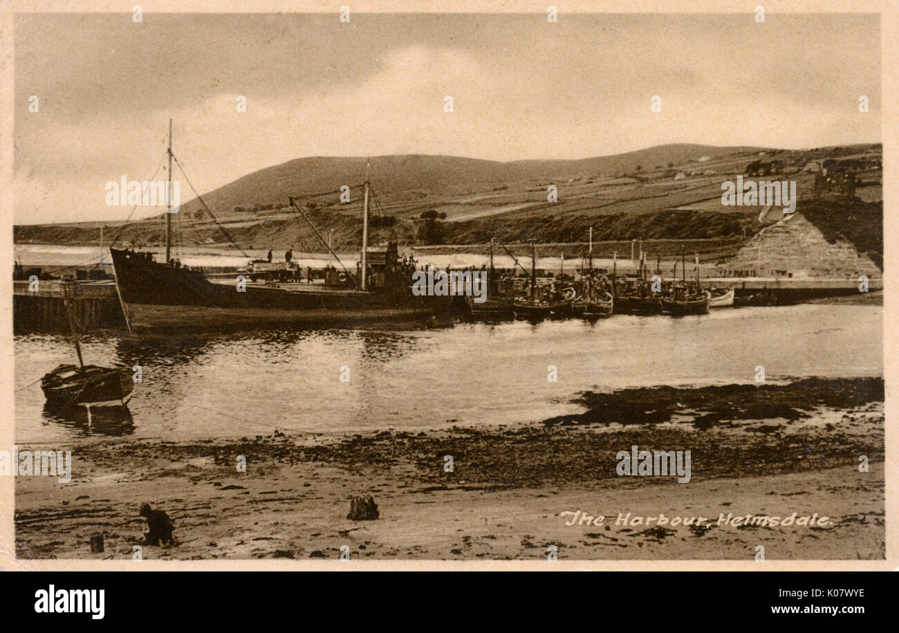 The Harbour, Helmsdale, Caithness e Sutherland, Scozia Foto Stock