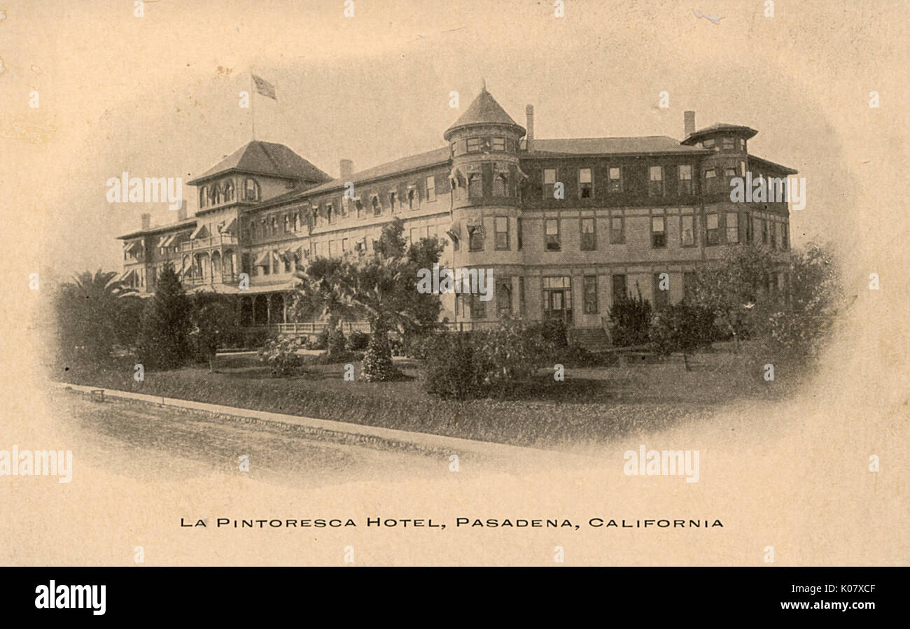 La Pintoresca Hotel, Pasadena, California, Stati Uniti Foto Stock