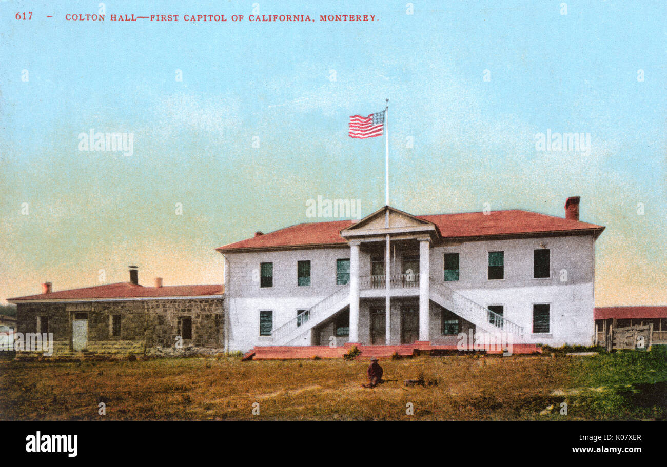 Colton Hall, Monterey, California, Stati Uniti Foto Stock