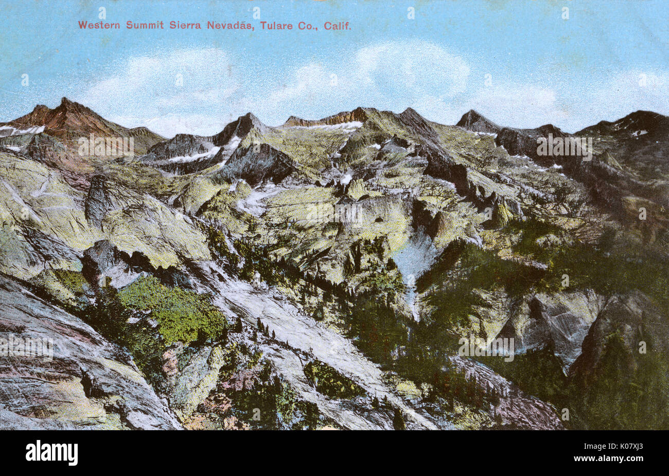 Sierra Nevada Mountains, Tulare County, California, Stati Uniti Foto Stock