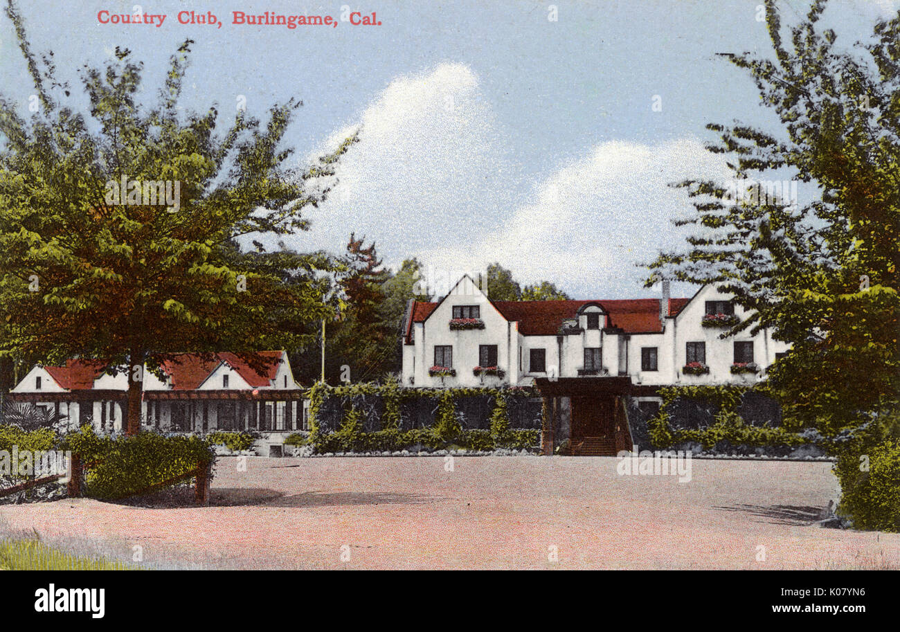 Country Club, Burlingame, Contea di San Mateo, California, Stati Uniti Foto Stock