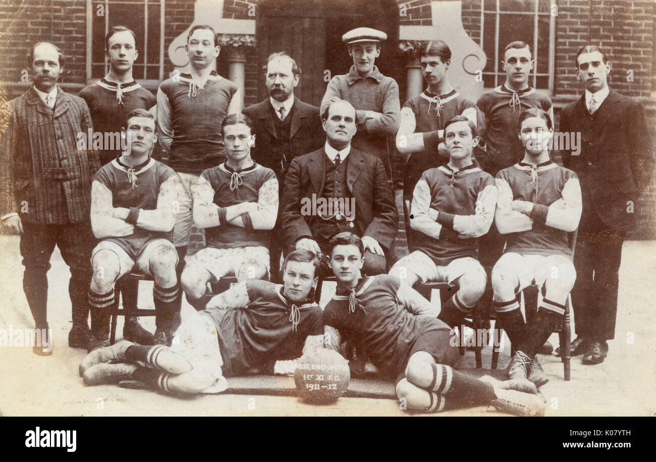 Squadra di calcio del West End United, stagione 1911-1912 Foto Stock
