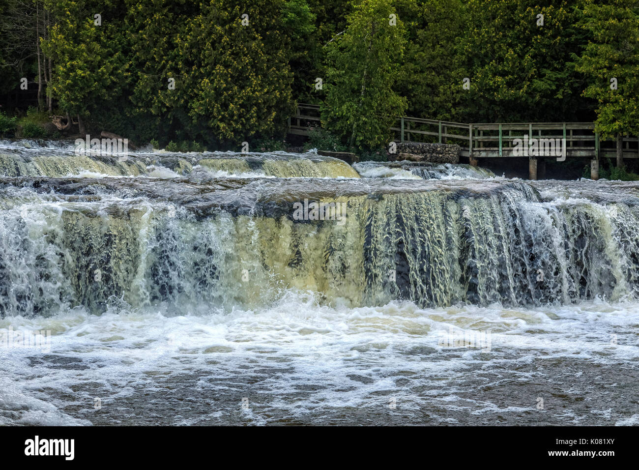 Sauble Falls, a sud della penisola di Bruce, in Ontario, Canada Foto Stock