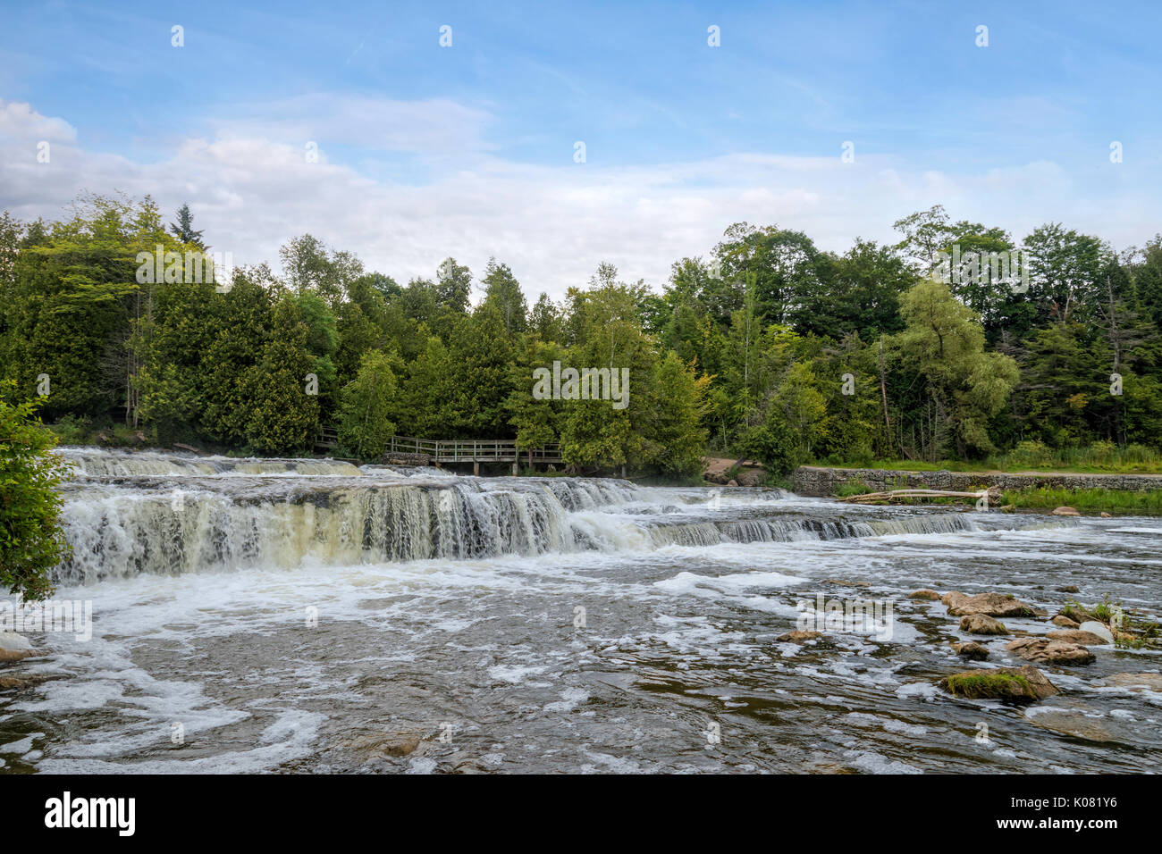 Sauble Falls, a sud della penisola di Bruce, in Ontario, Canada Foto Stock