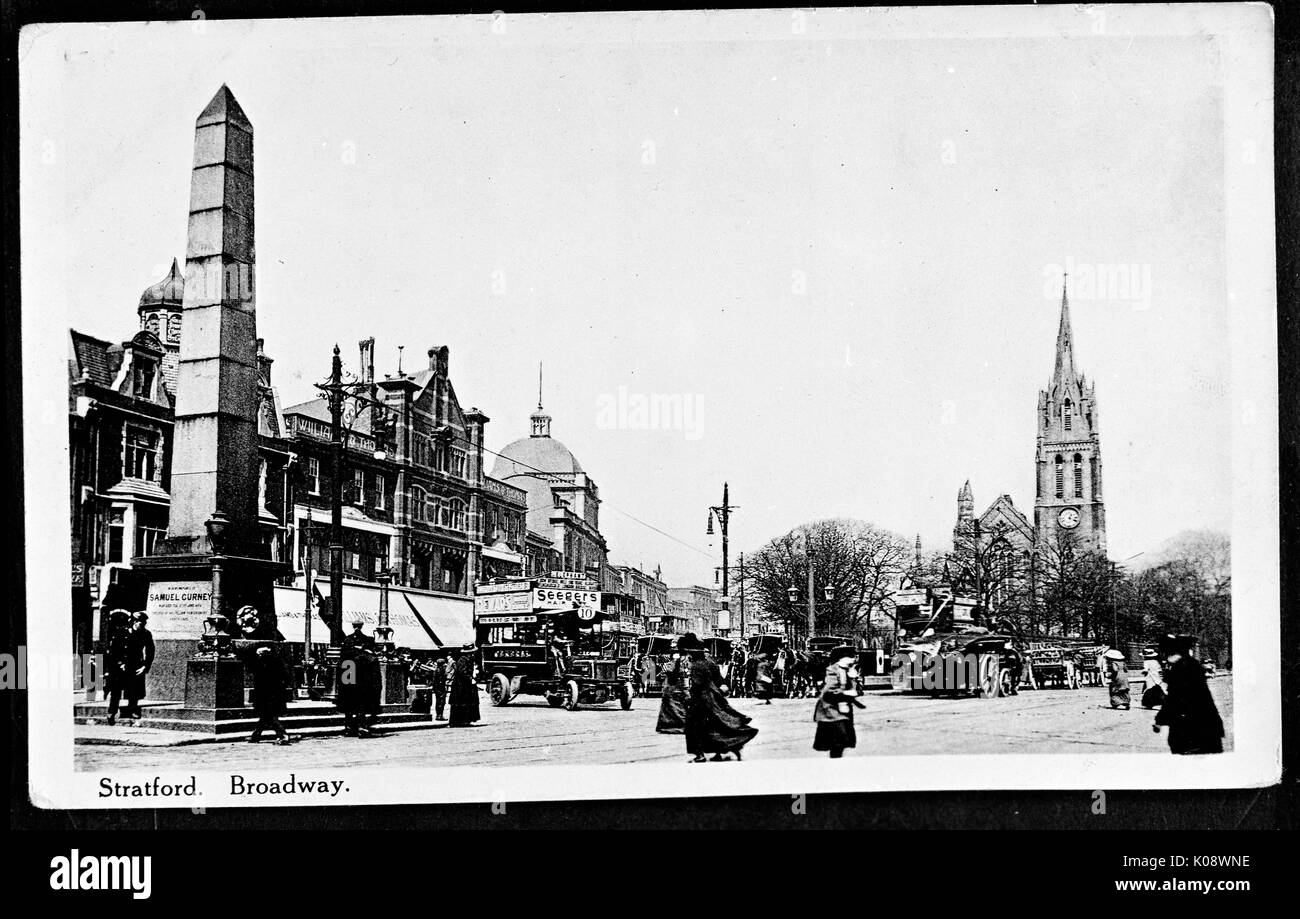 Stratford Broadway, Stratford, East London Foto Stock