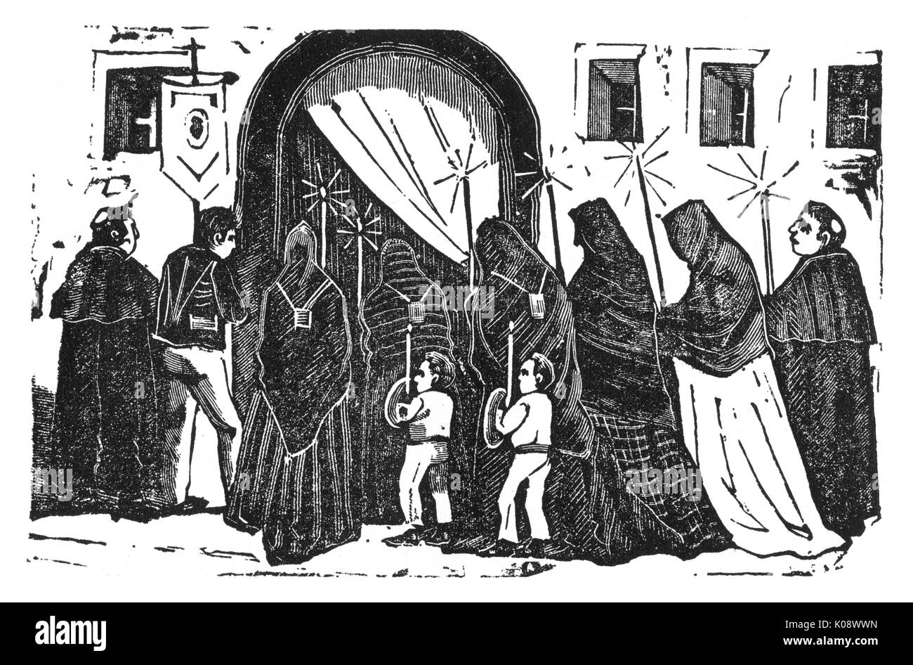 Posada, la Processione, Messico Foto Stock