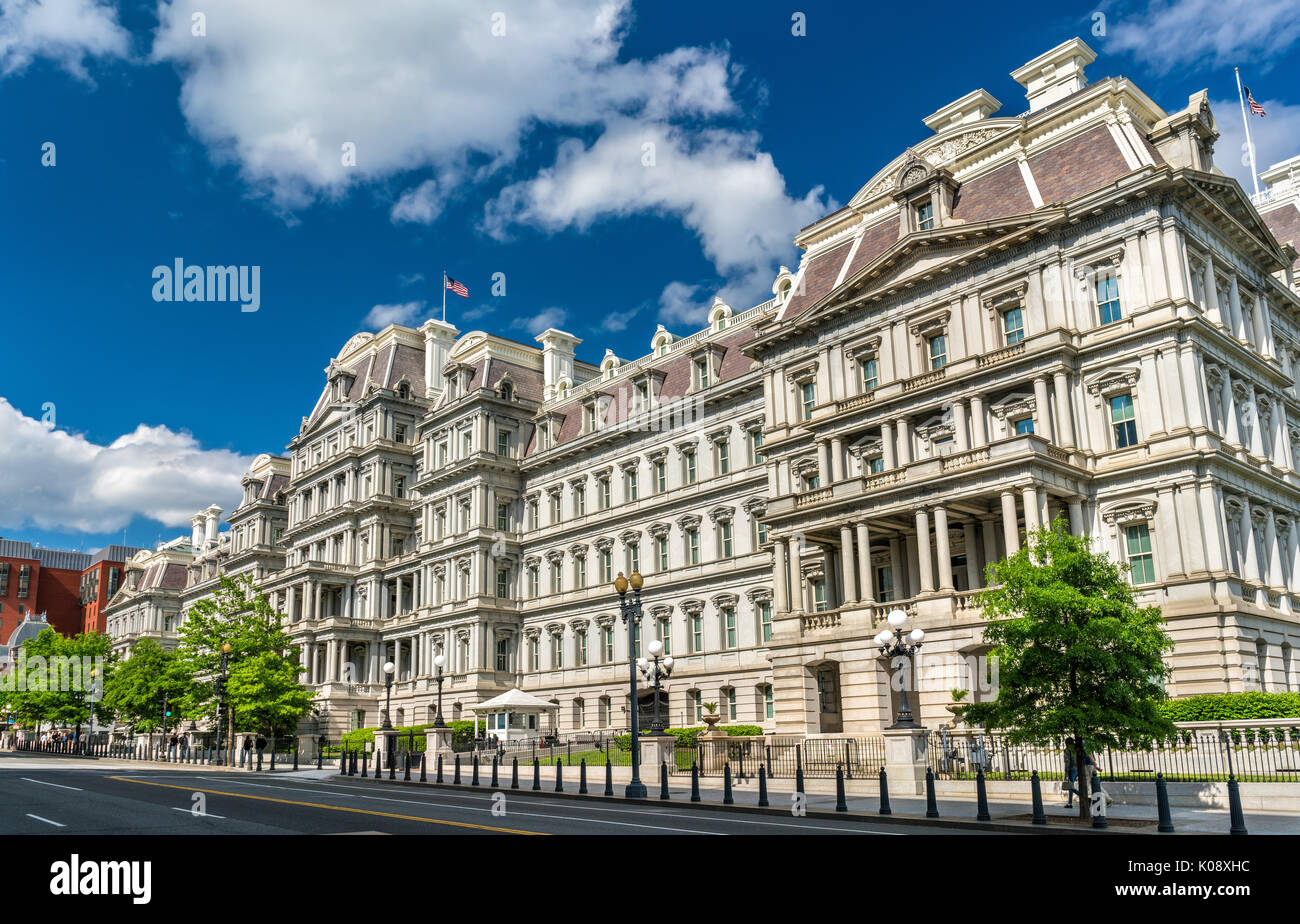 La Eisenhower Executive Office Building, a noi palazzo del governo di Washington, D.C. Foto Stock