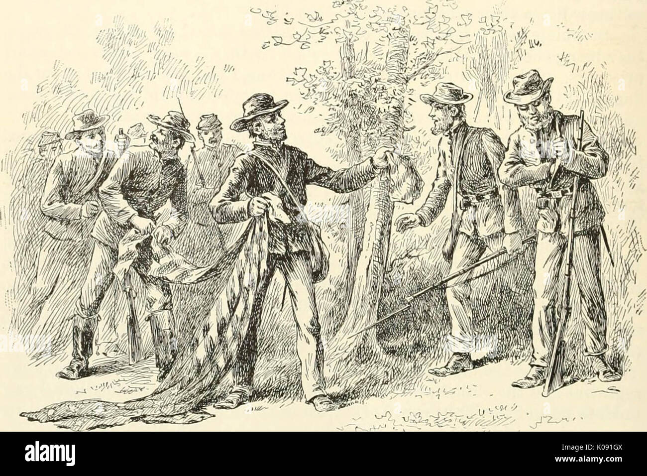 " La storia di eroismo americano; emozionanti narrazioni di avventure personali durante la grande guerra civile, come raccontata dai vincitori di medaglie e rotolo di onorare gli uomini" (1897) Foto Stock