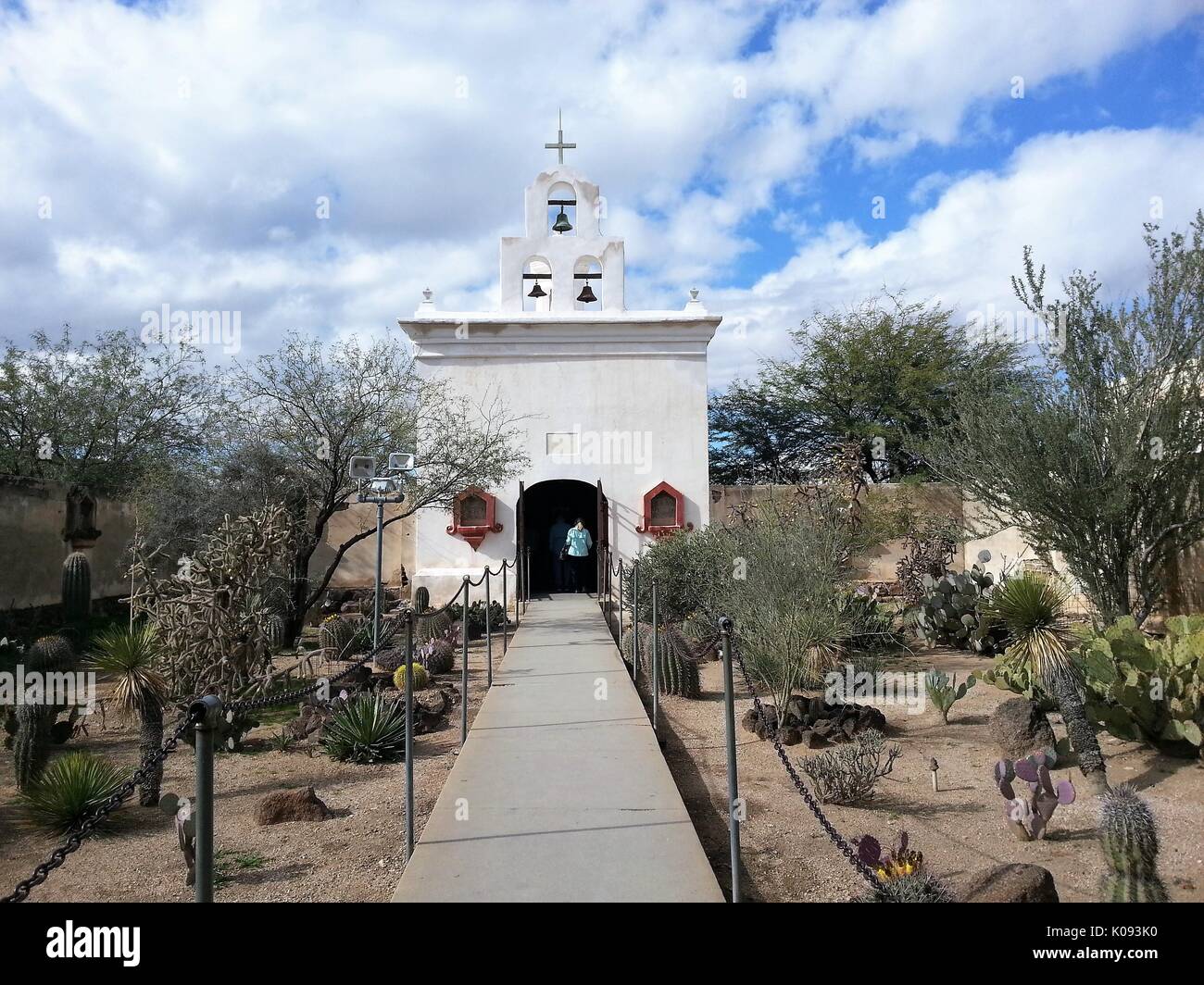 La missione di San Xavier del Bac Foto Stock