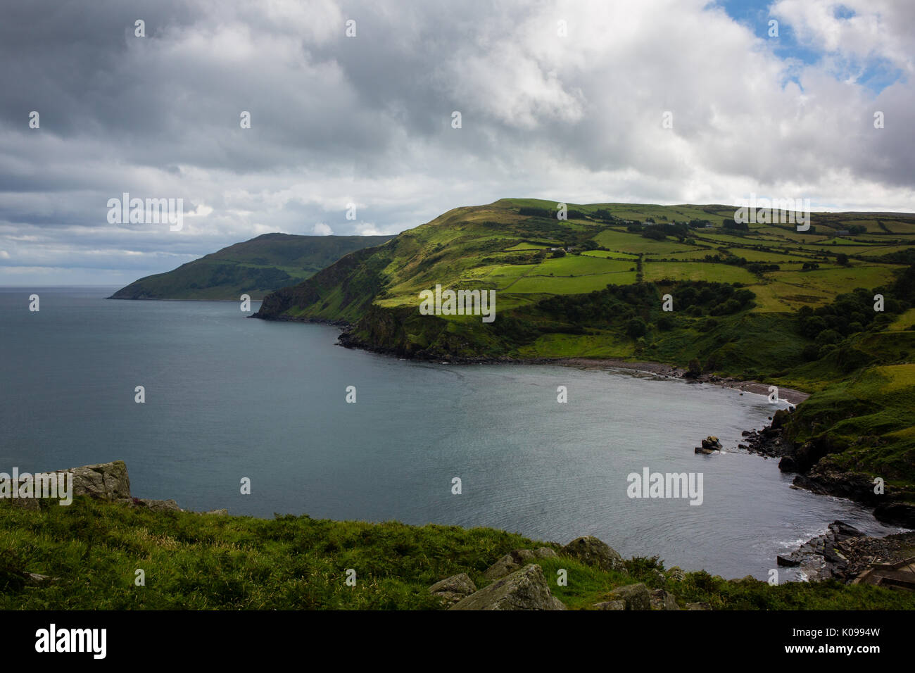 Nord costa di Antrim in Irlanda del Nord. Foto Stock