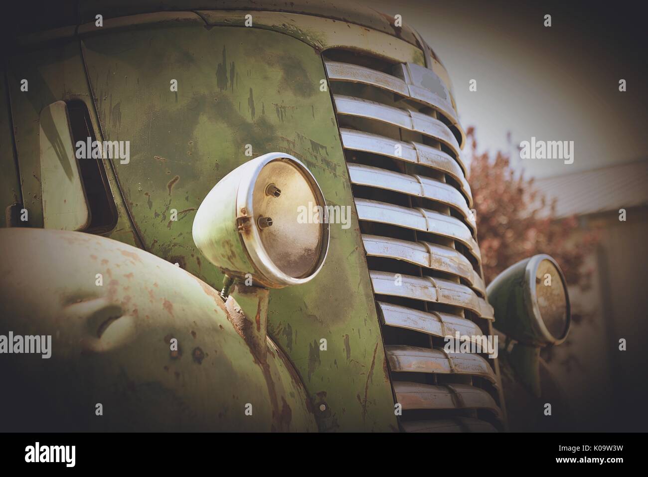 Arrugginita cabina di autocarro Foto Stock