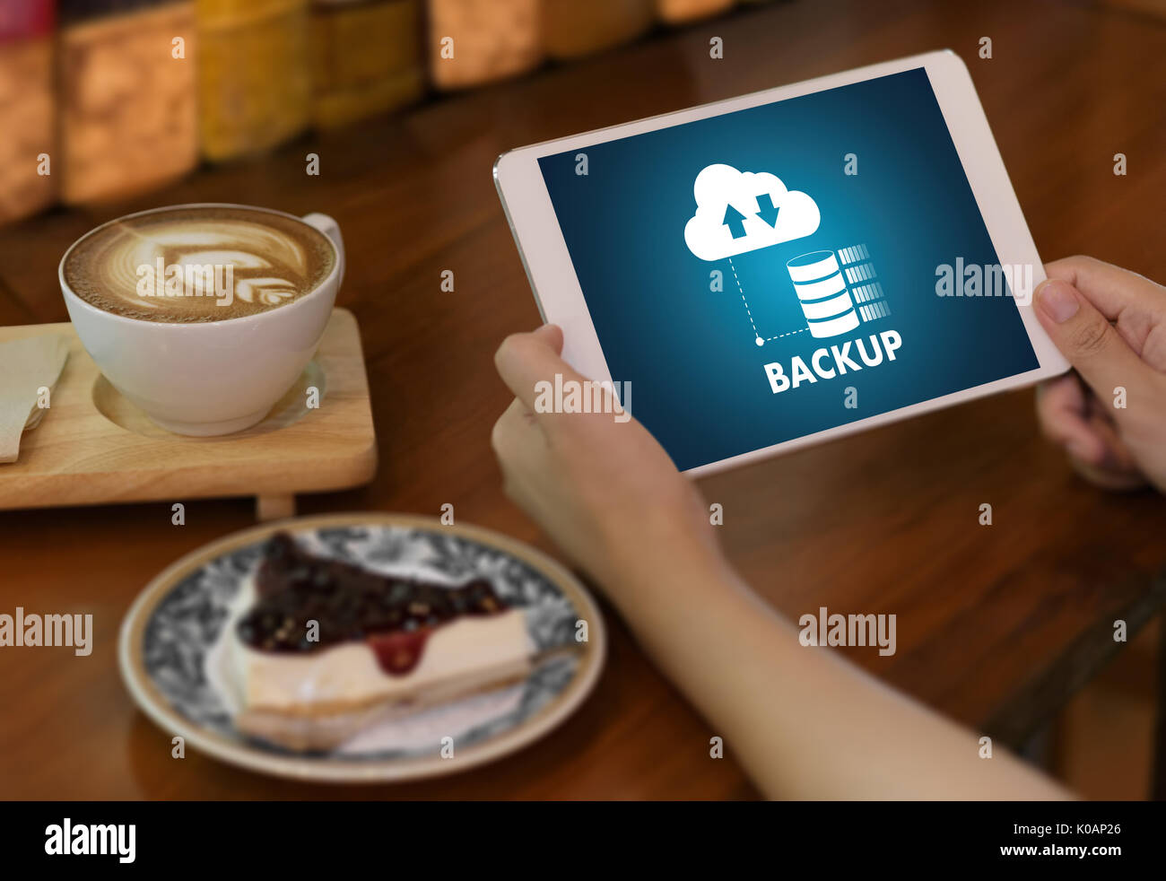 LIVE STREAMING Backup Download di copie di dati di elaborazione dati digitali trasferimento , lo streaming di file di download Foto Stock