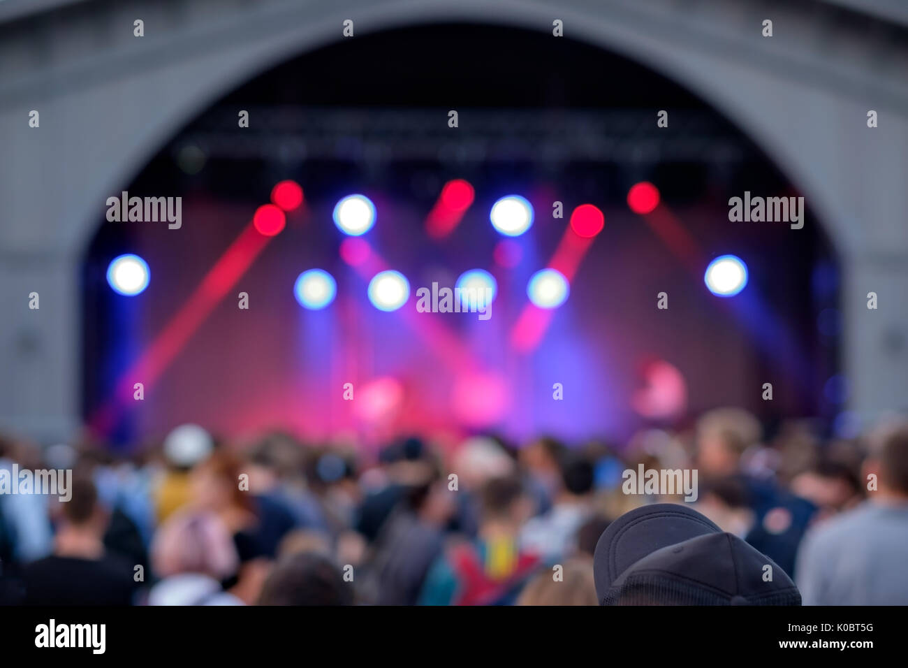 Effetti blur concerto. Foto Stock