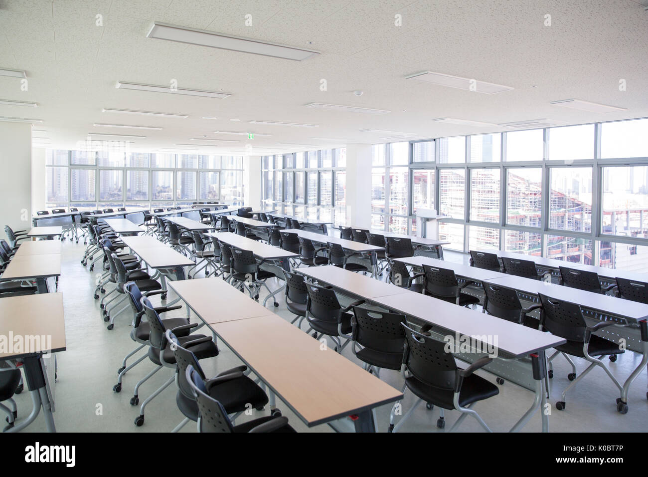 Vista della sala conferenze in azienda Foto Stock