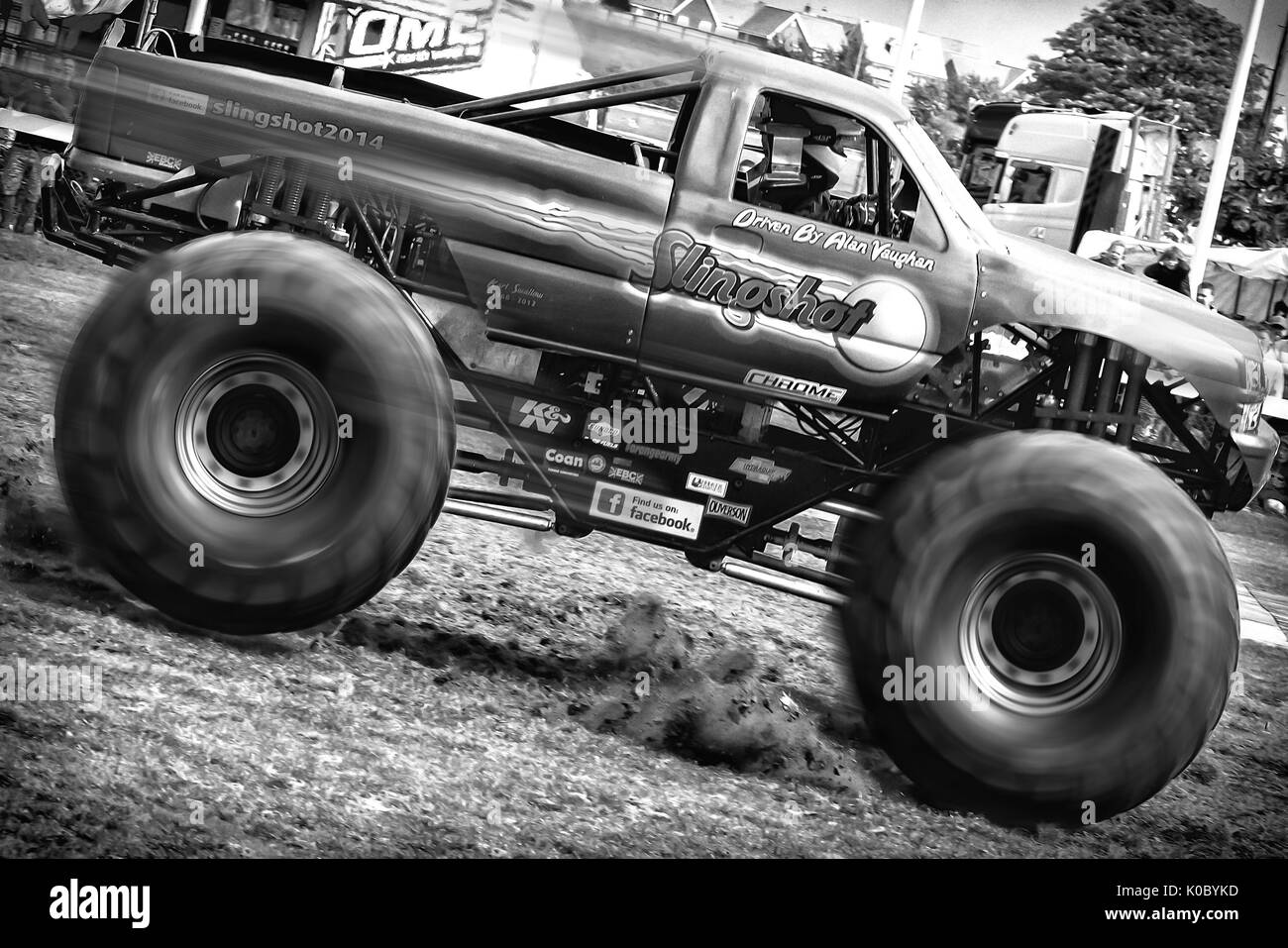 NORFOLK, Regno Unito - agosto 19th, 2017: Truckfest Norwich è un festival di trasporto nel Regno Unito basato intorno al settore del trasporto delle merci si trova a Norfolk. Inclusi M Foto Stock