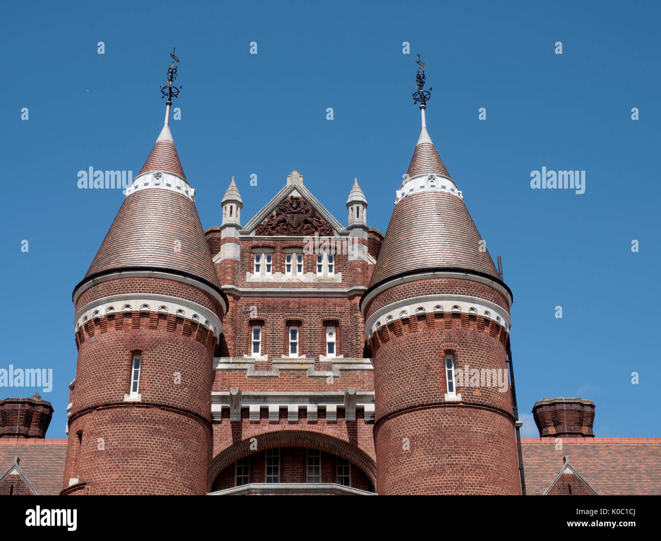 Vedute esterne di Portsmouth, Museo Road, Portsmouth, Hampshire, Inghilterra, Regno Unito Foto Stock