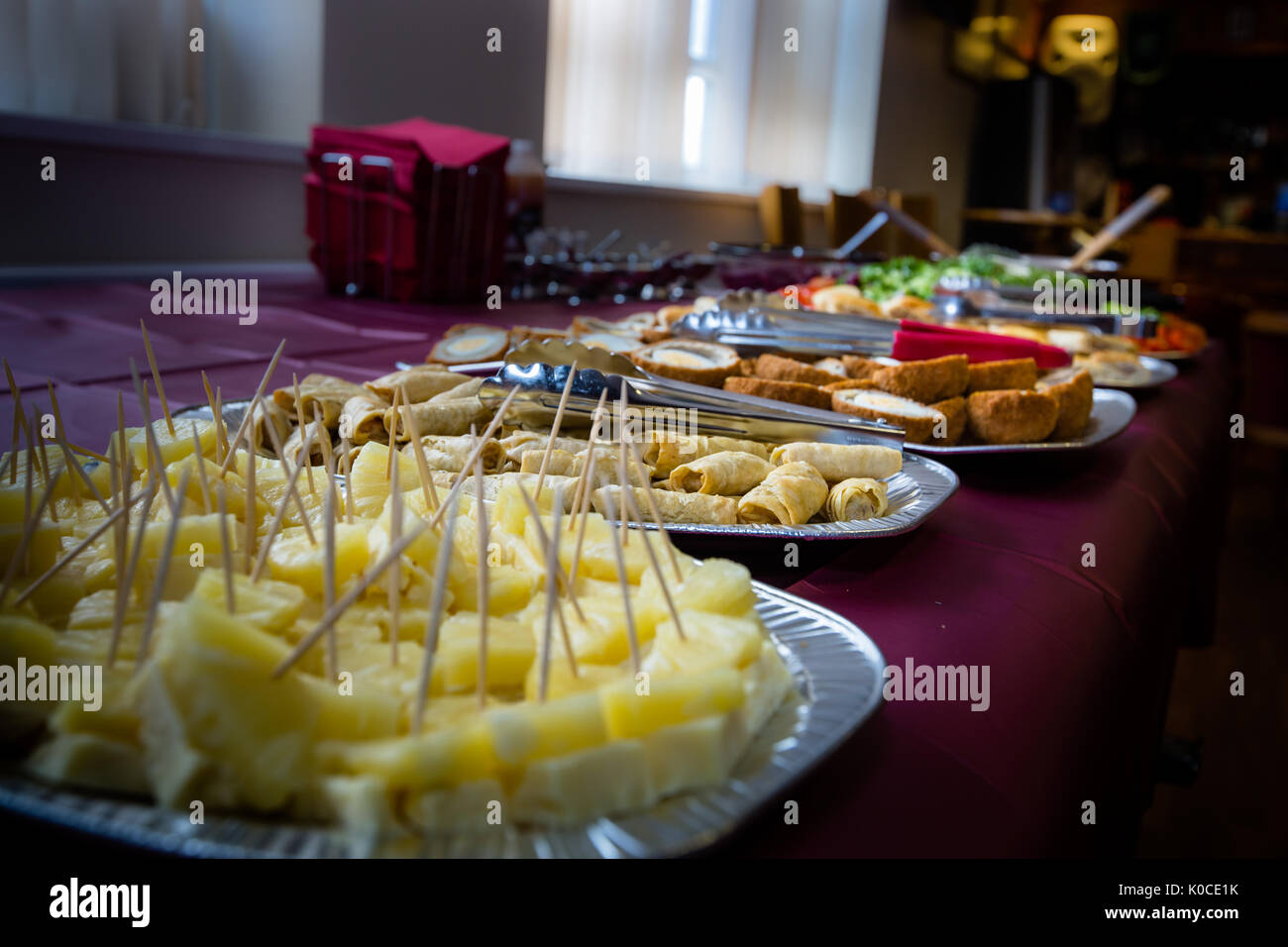 Serata di nozze parte preparazioni alimentari 2017 Foto Stock