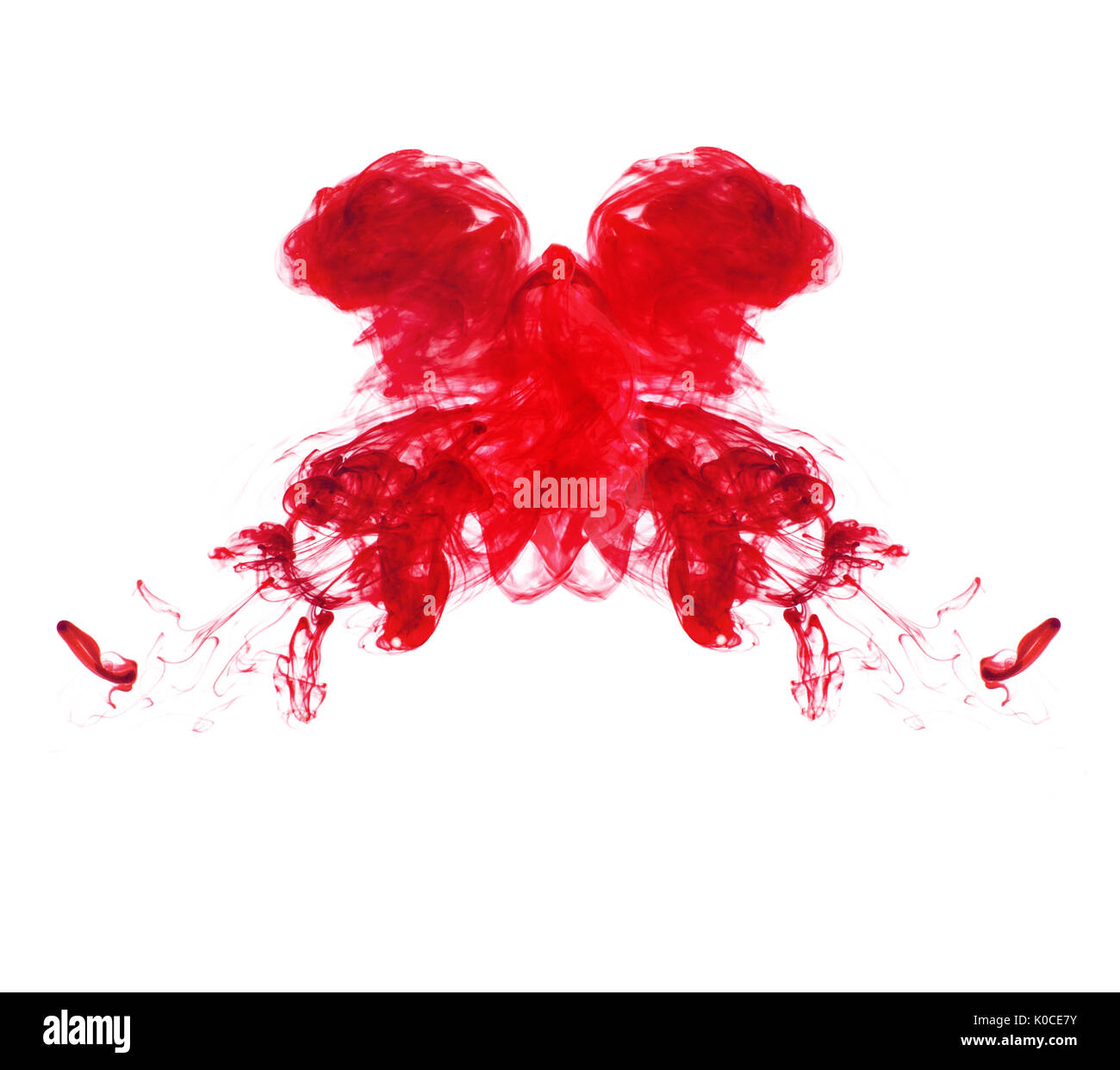 Colorato inchiostro acrilico in acqua. Foto Stock