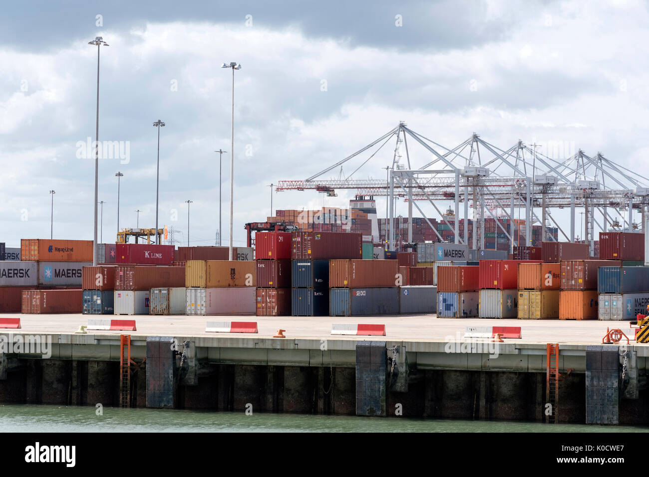 D P mondo container port Southampton England Regno Unito Foto Stock