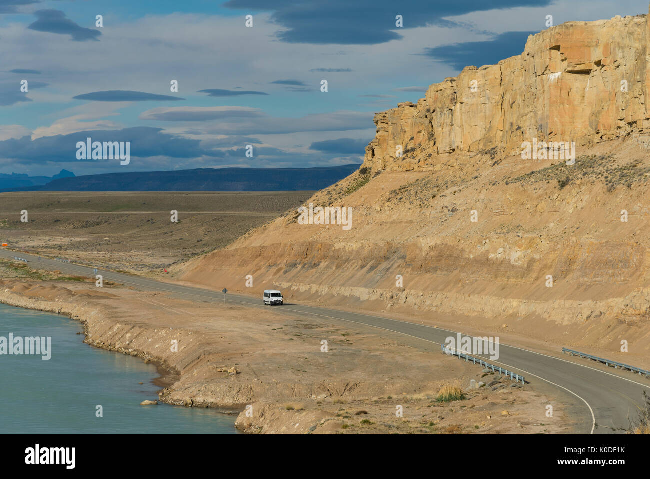 Sud America, Ande,l'Argentina, Patagonia, Rio La Leona, Highway 40 Foto Stock