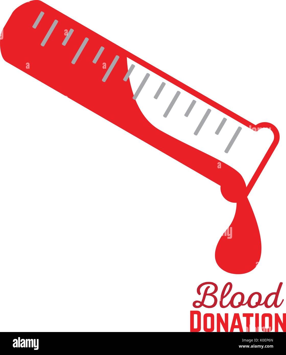 La donazione di sangue illustrazione Illustrazione Vettoriale